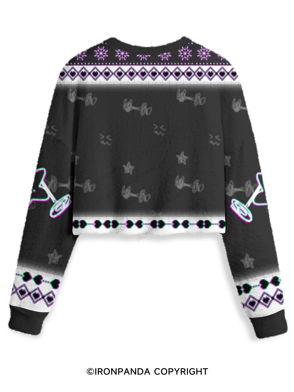 WORK THROUGH THE PAIN Crop Ugly Sweater