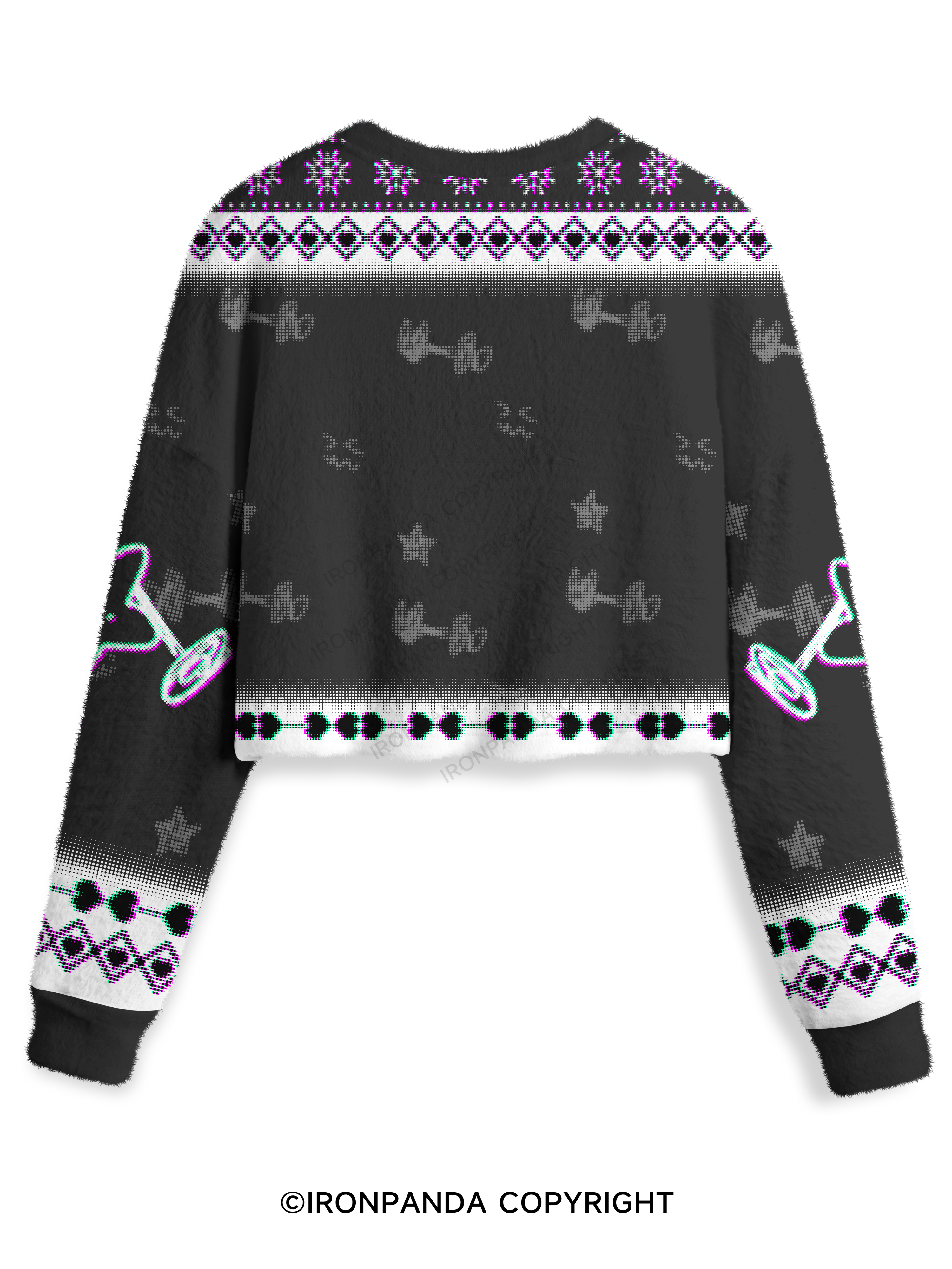 WORK THROUGH THE PAIN Crop Ugly Sweater