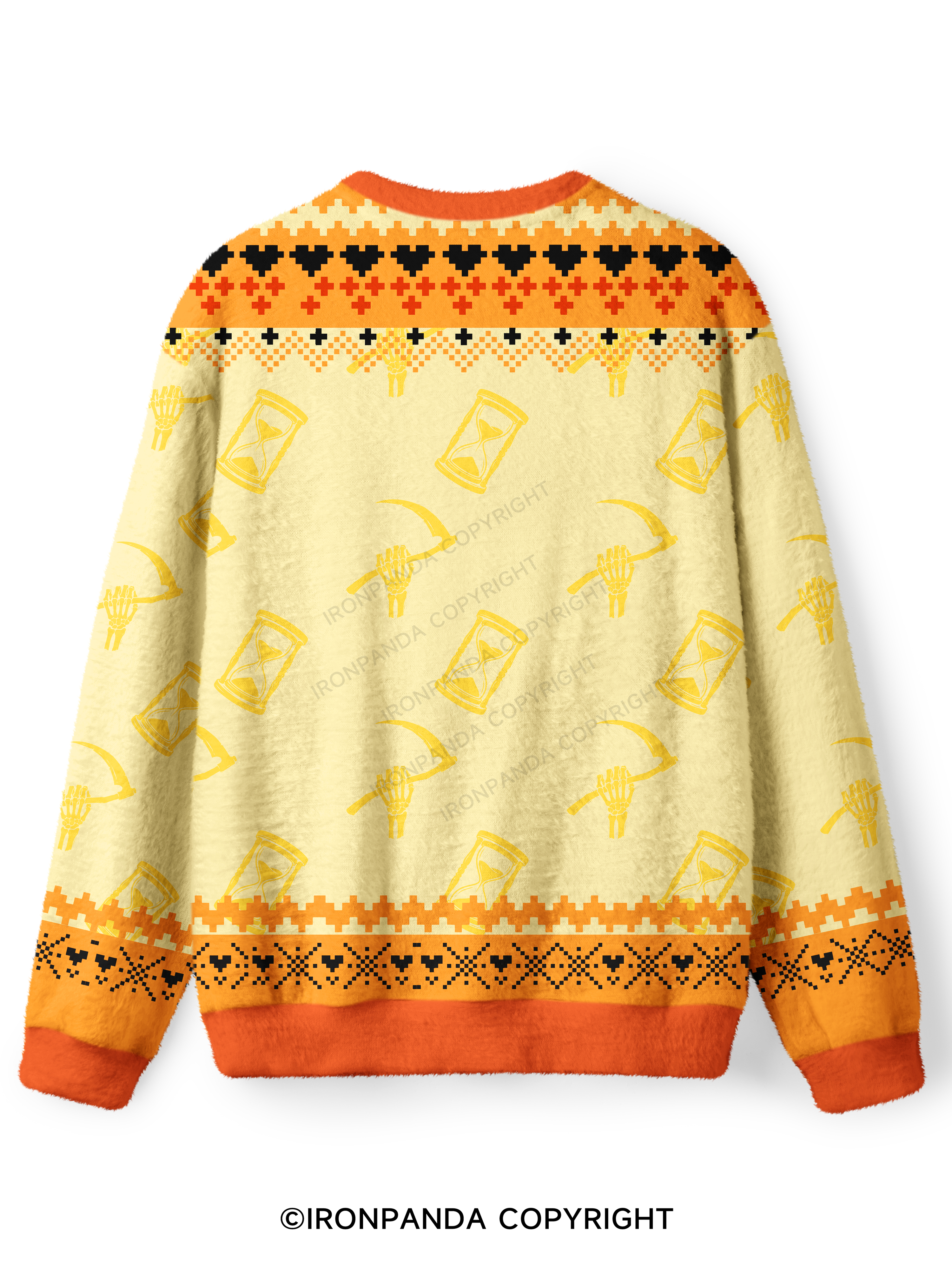 But did you die? Ghost Ugly Fuzzy Fleece Sweater
