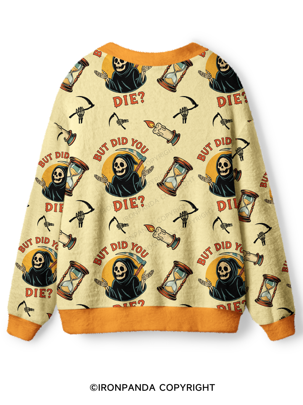 But did you die? Ghost Ugly Cardigan Sweater