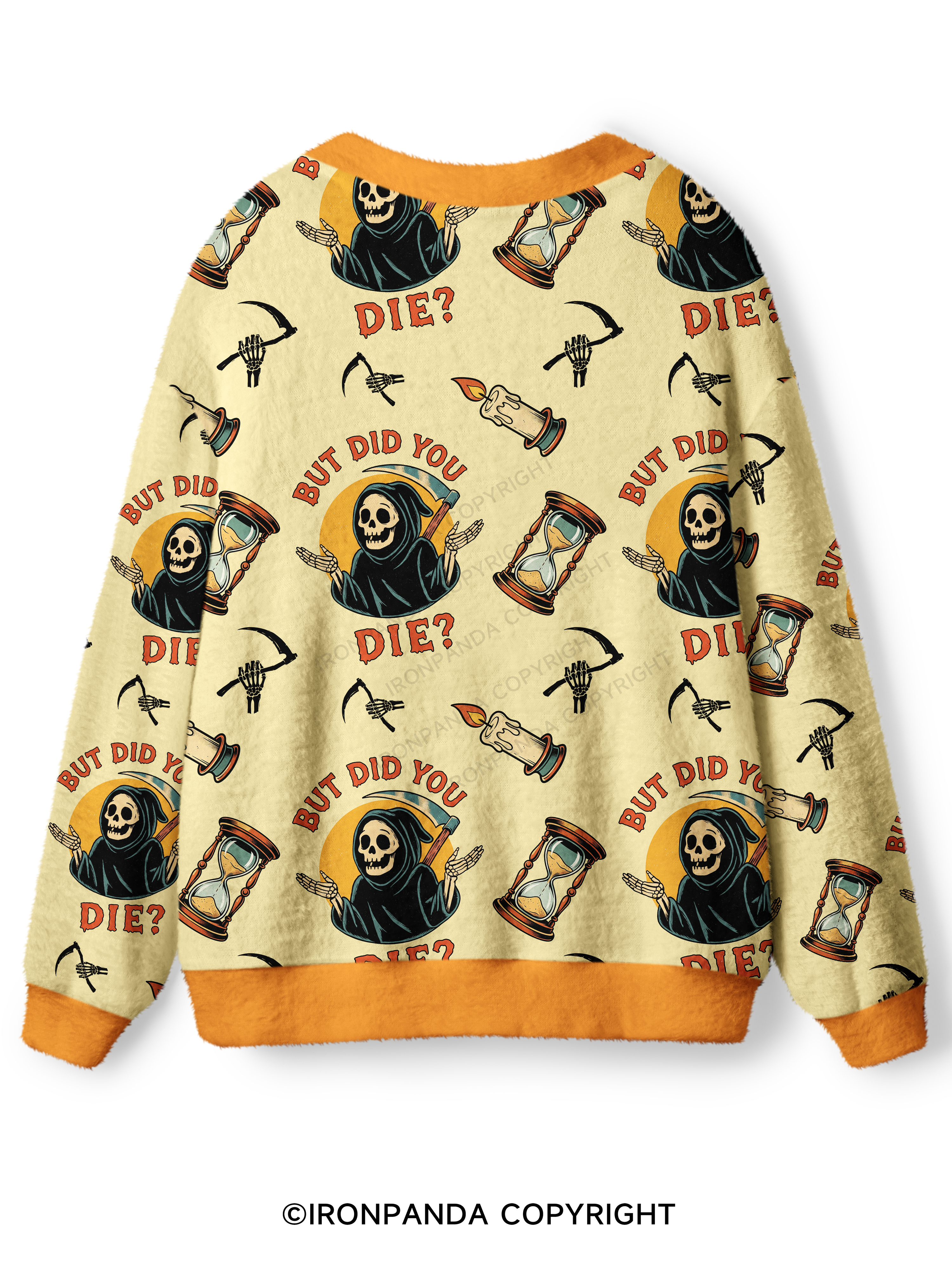 But did you die? Ghost Ugly Cardigan Sweater