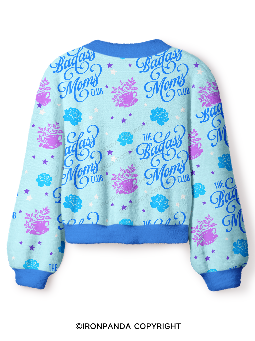 THE BADASS MOMS CLUB Crop Ugly Cardigan Sweater