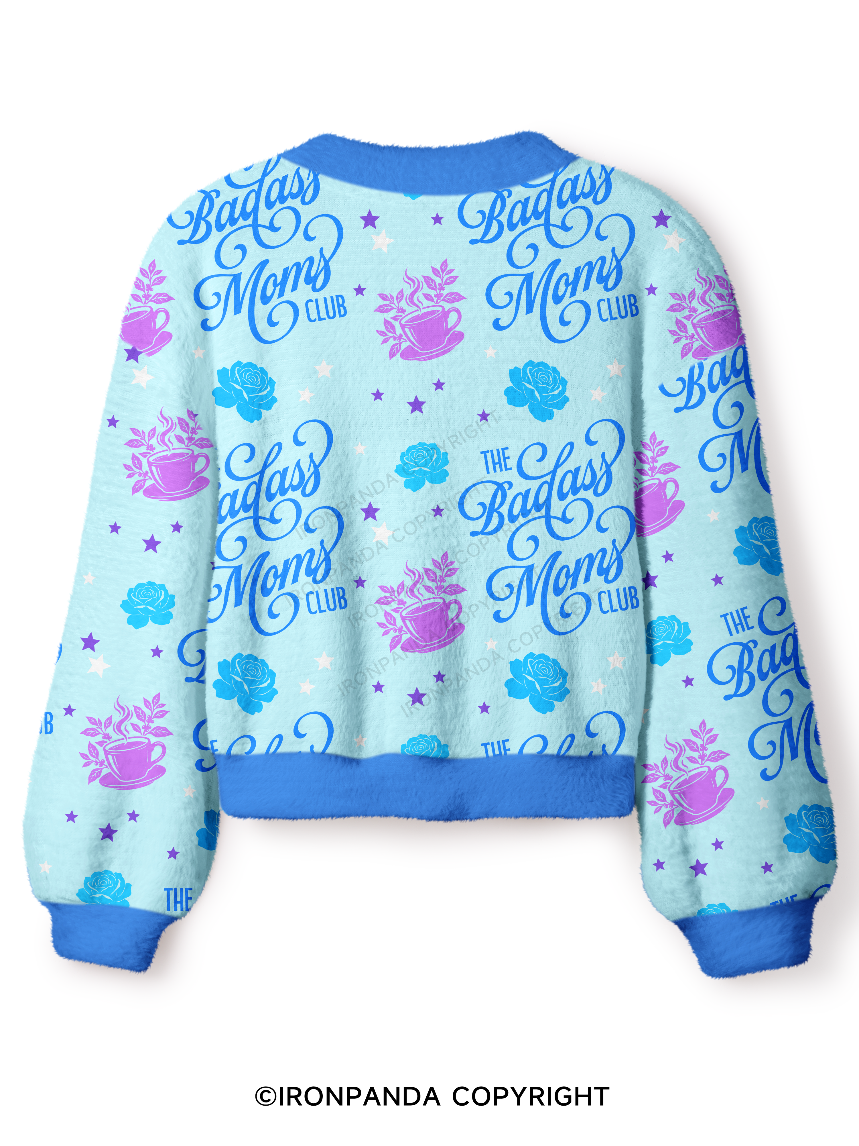THE BADASS MOMS CLUB Crop Ugly Cardigan Sweater