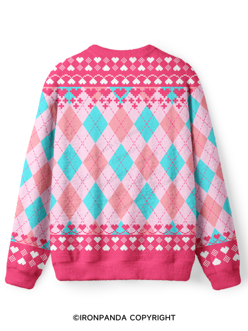 AUDIOBOOKS AND HOT GIRL LIFTS Ugly Fuzzy Fleece Sweater