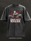 Train Like A Killer Washed Gym Shirt