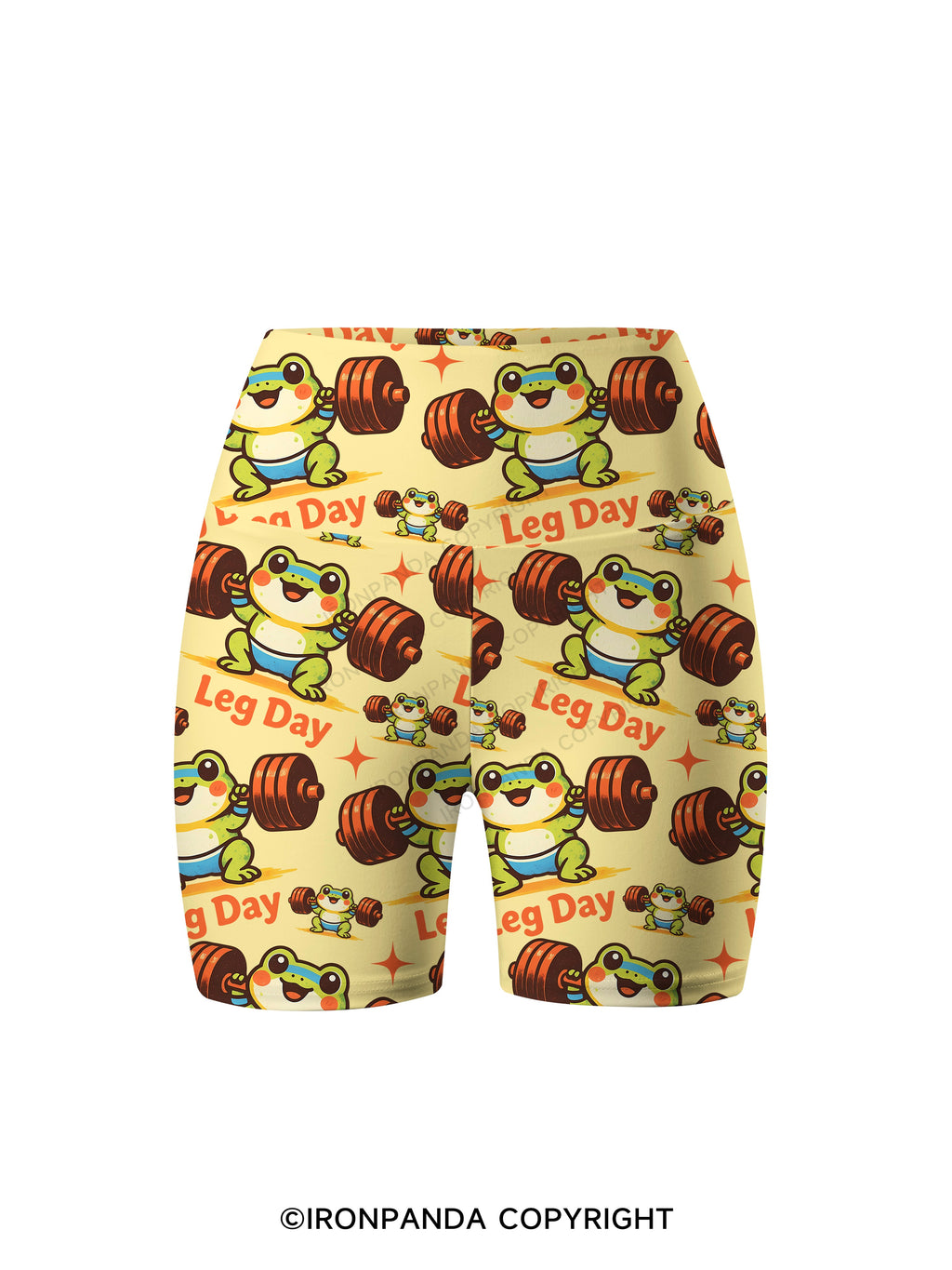 leg day Printed Yoga Cycling Shorts