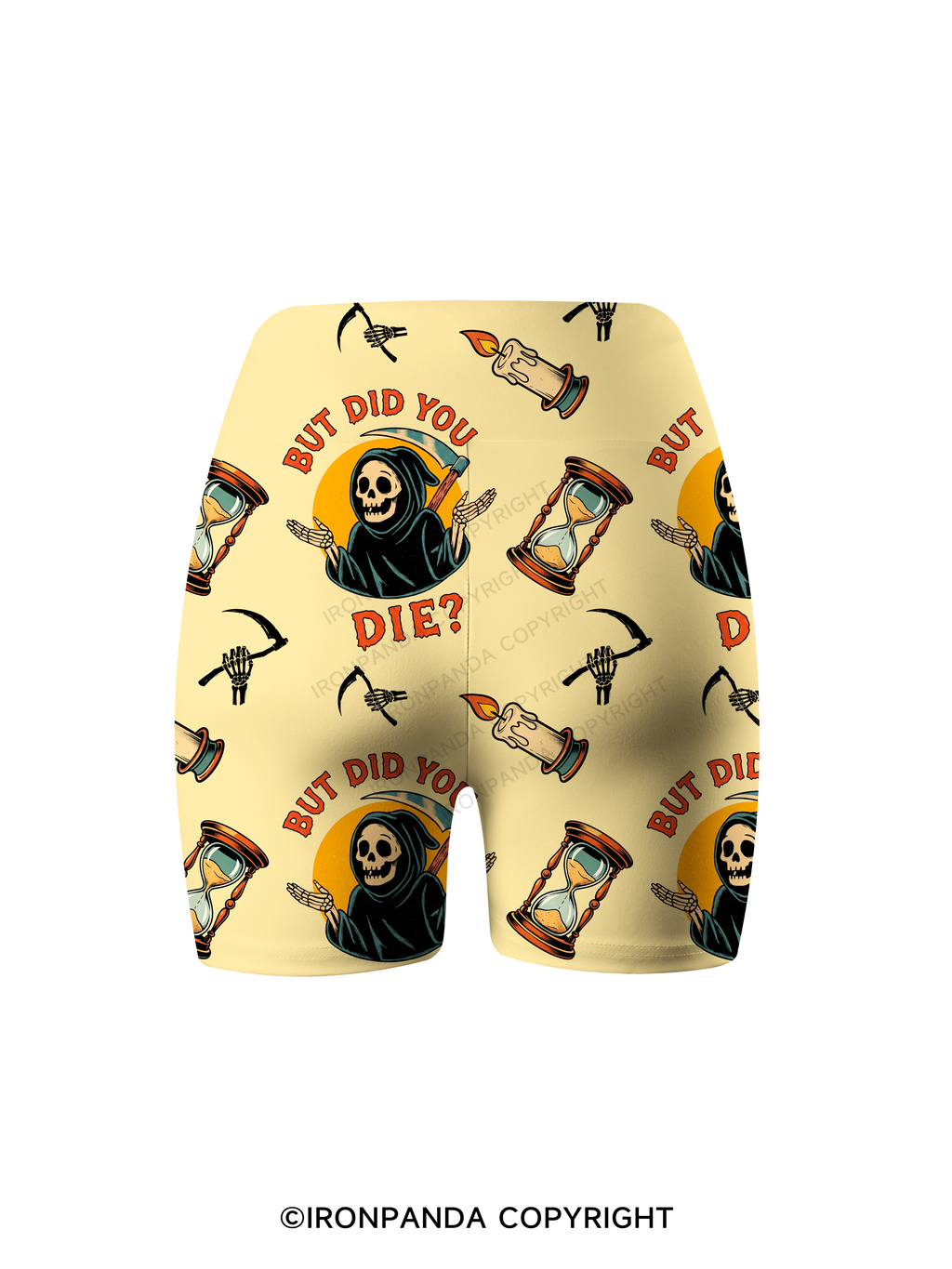 But did you die? Ghost Printed Yoga Cycling Shorts