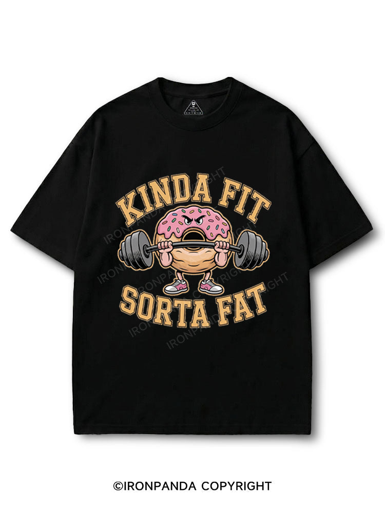 Kinda Fit Sorta Fat Donut Powerlifting COTTON PUMP COVER