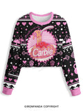 Carbie I Love Carbs Bread Pasta Pizza Crop Ugly Sweater