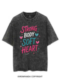 STRONG BODY SOFT HEART SELF-CARE VINTAGE GYM SHIRT