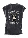 Kinda Fit Sorta Fat Panda Deadlift Cut Off Tank