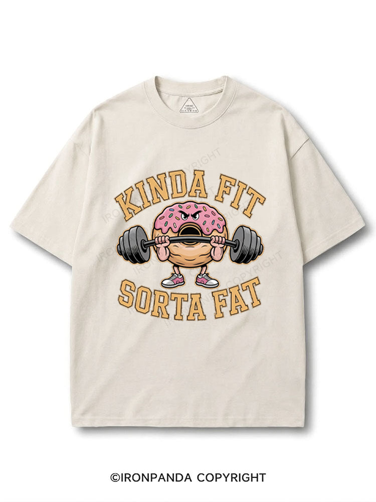 Kinda Fit Sorta Fat Donut Powerlifting COTTON PUMP COVER