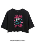 STRONG BODY SOFT HEART SELF-CARE CROP TOPS