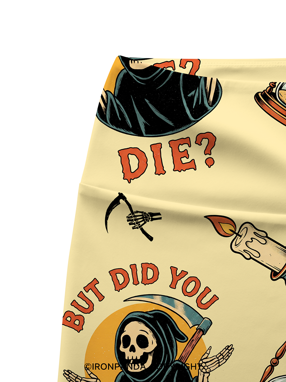 But did you die? Ghost Printed Yoga Cycling Shorts