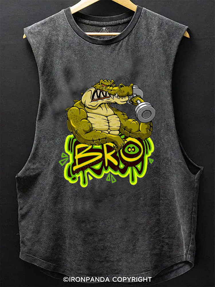 bro! Scoop Bottom Cotton Tank