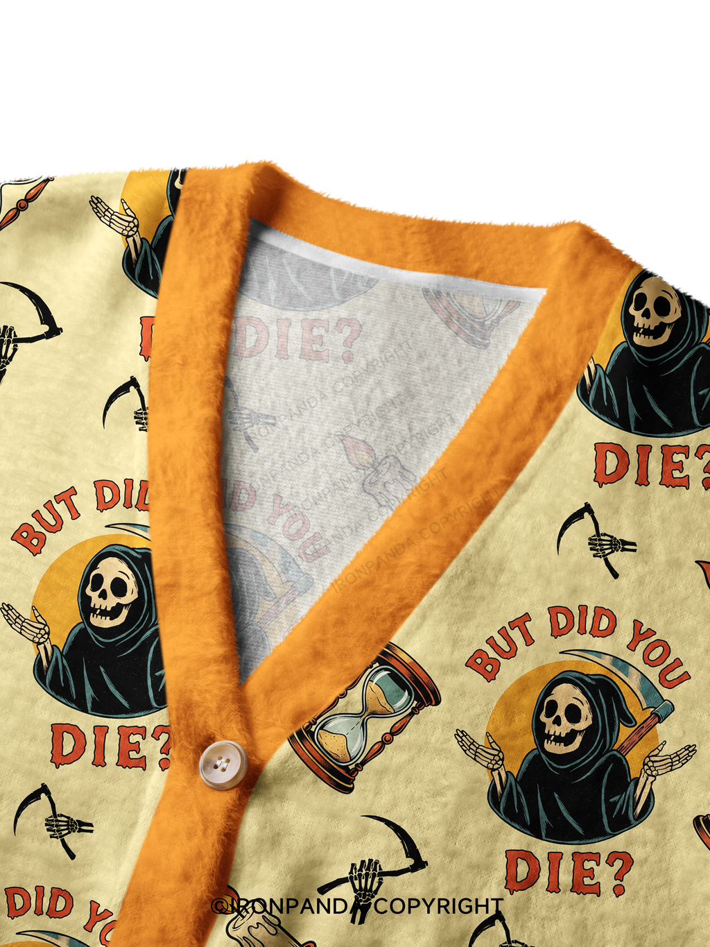 But did you die? Ghost Ugly Cardigan Sweater