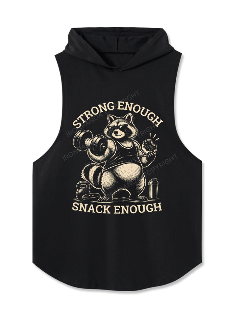 STRONG ENOUGH SNACK ENOUGH Hooded Tank