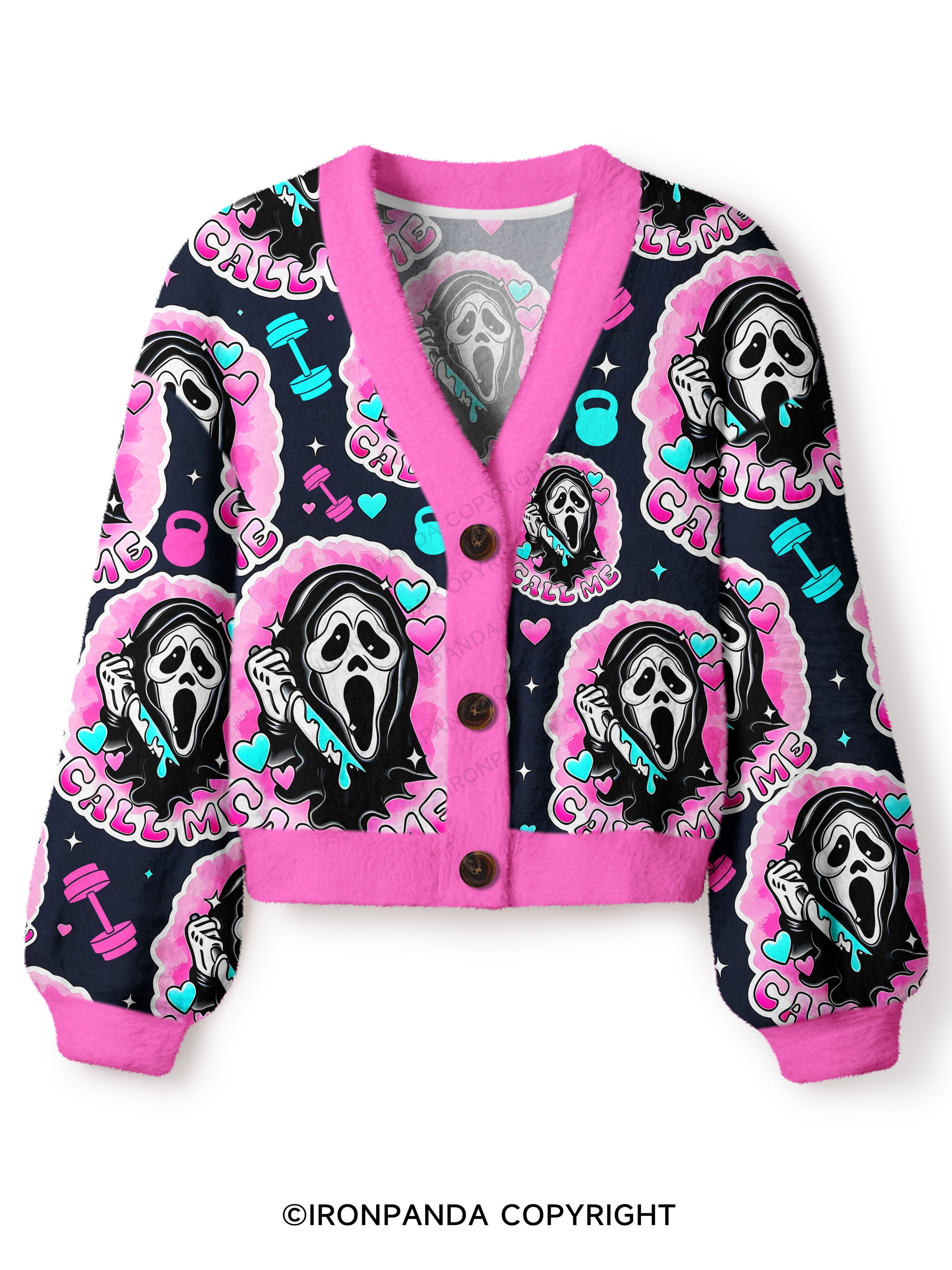 call me Crop Ugly Cardigan Sweater