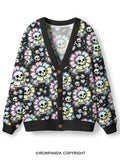 IF I DIE I DIE SKELETON Ugly Cardigan Sweater