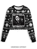 KILLING MY WORKOUT Crop Ugly Sweater