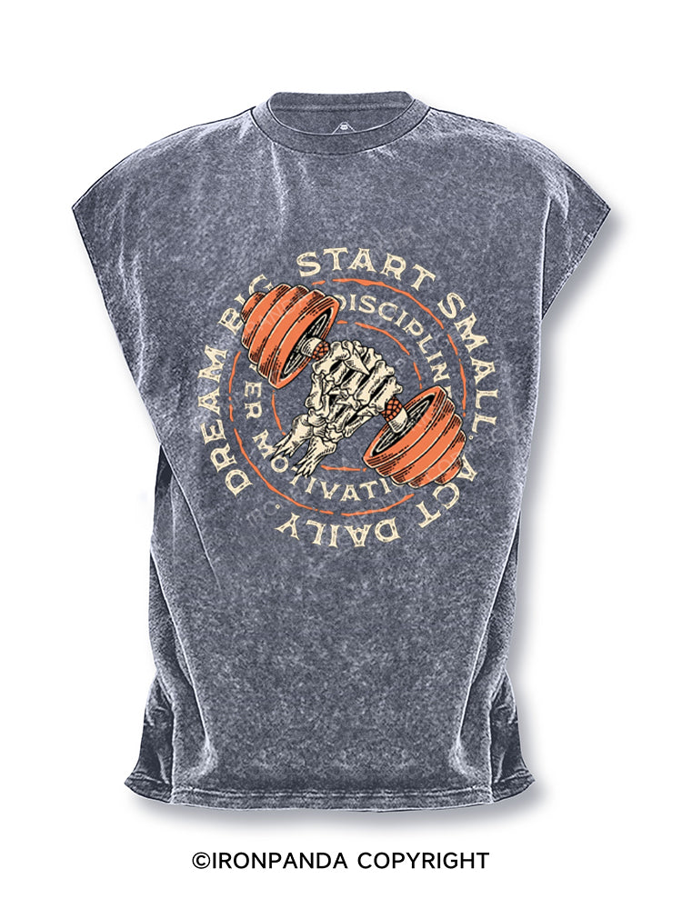 DREAM BIG START SMALL ACT DAILY Cut Off Tank