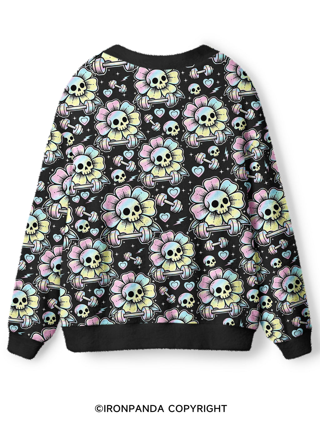 IF I DIE I DIE SKELETON Ugly Cardigan Sweater