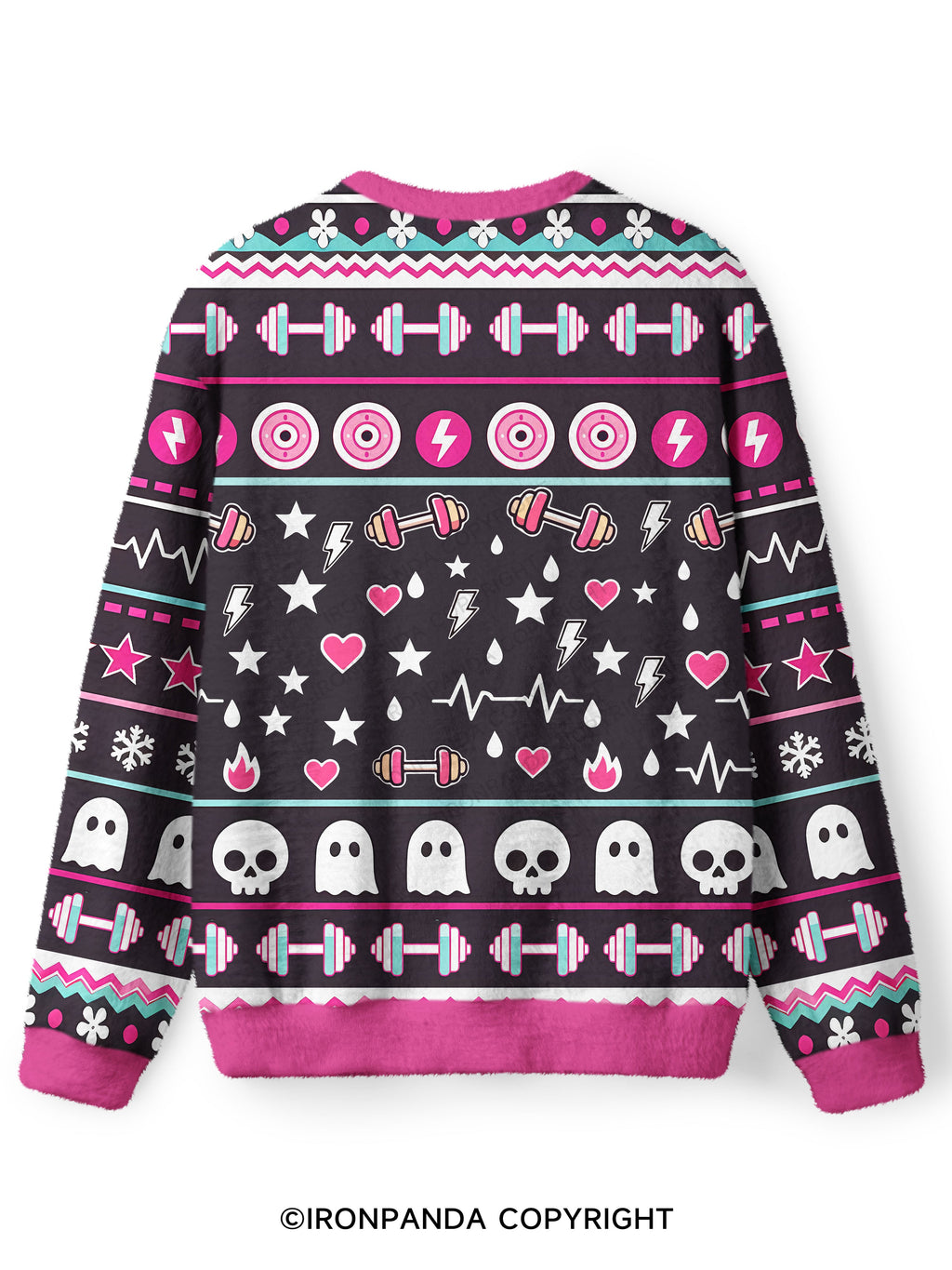 I THINK MY TRAINER IS TRYING TO KILL ME Ugly Fuzzy Fleece Sweater