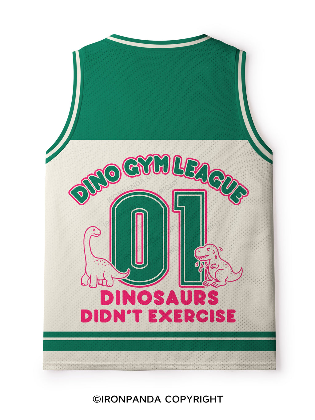 DINOSAURS DIDN'T EXERCISE. WE ALL SAW HOW THAT ENDED Mesh Tank Top