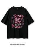 REST DAY NEVER HEARD OF HER COTTON PUMP COVER