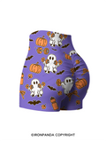 GHOST POWER TRAINING CAMP Printed Yoga Shorts