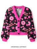 MUSCLE MOMMY Crop Ugly Cardigan Sweater