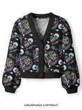 HAVE THE DAY YOU DESERVE Crop Ugly Cardigan Sweater