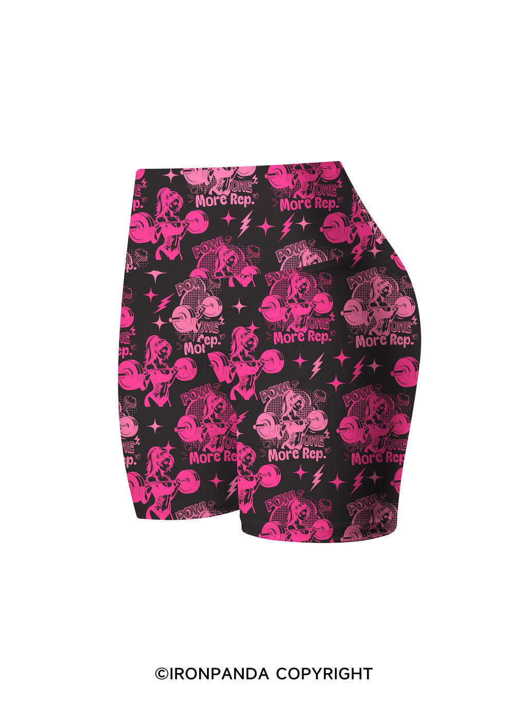 one more rep strong girl Printed Yoga Cycling Shorts