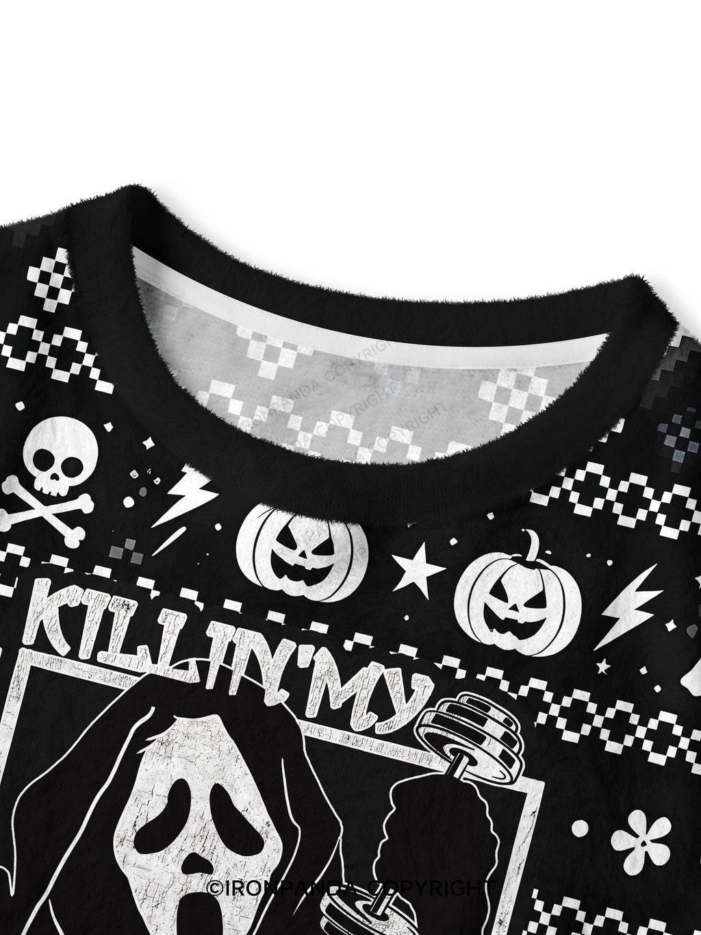 KILLING MY WORKOUT Crop Ugly Sweater