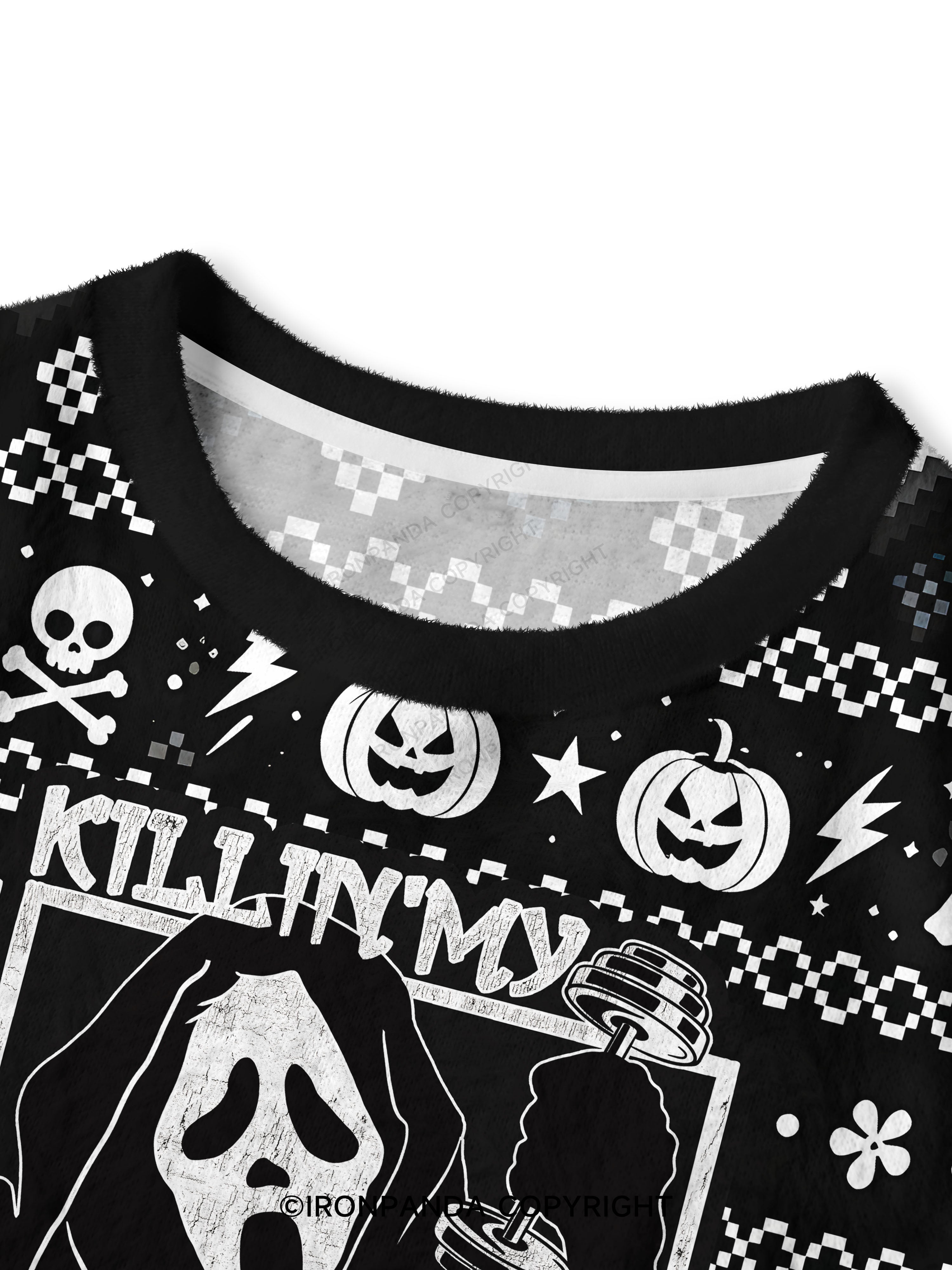 KILLING MY WORKOUT Crop Ugly Sweater