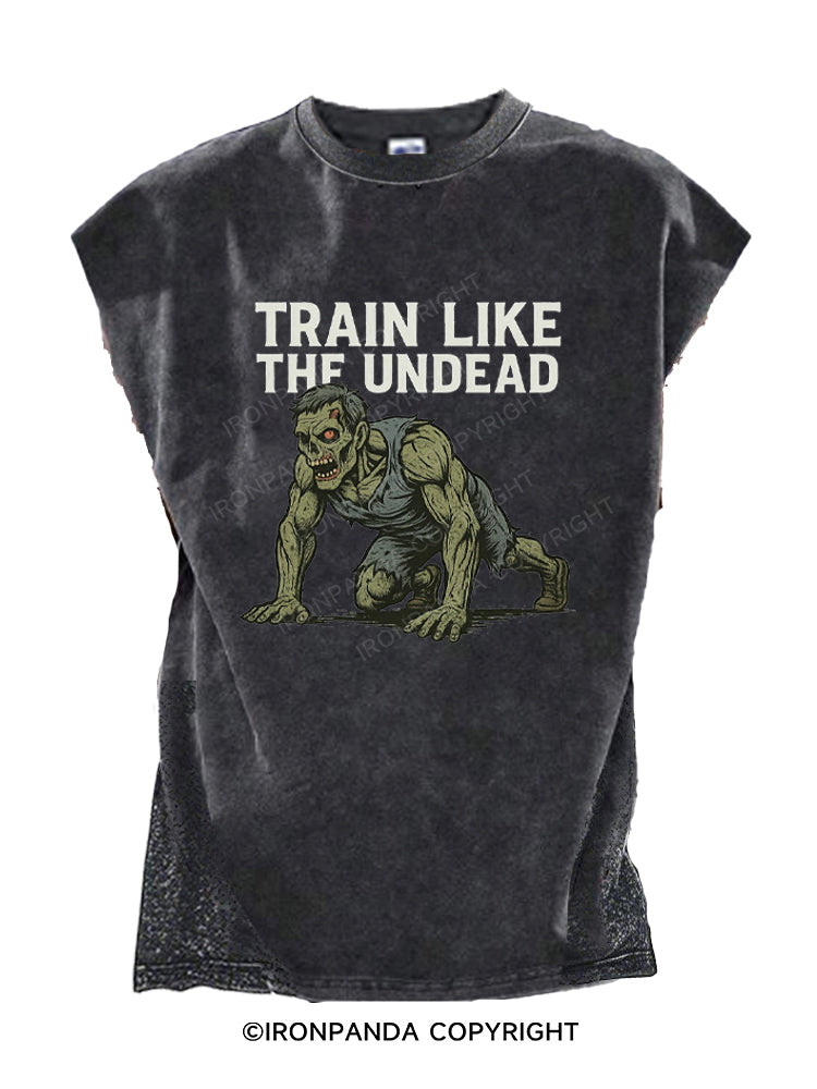 Train Like The Undead Zombie Trening Cut Off Tank