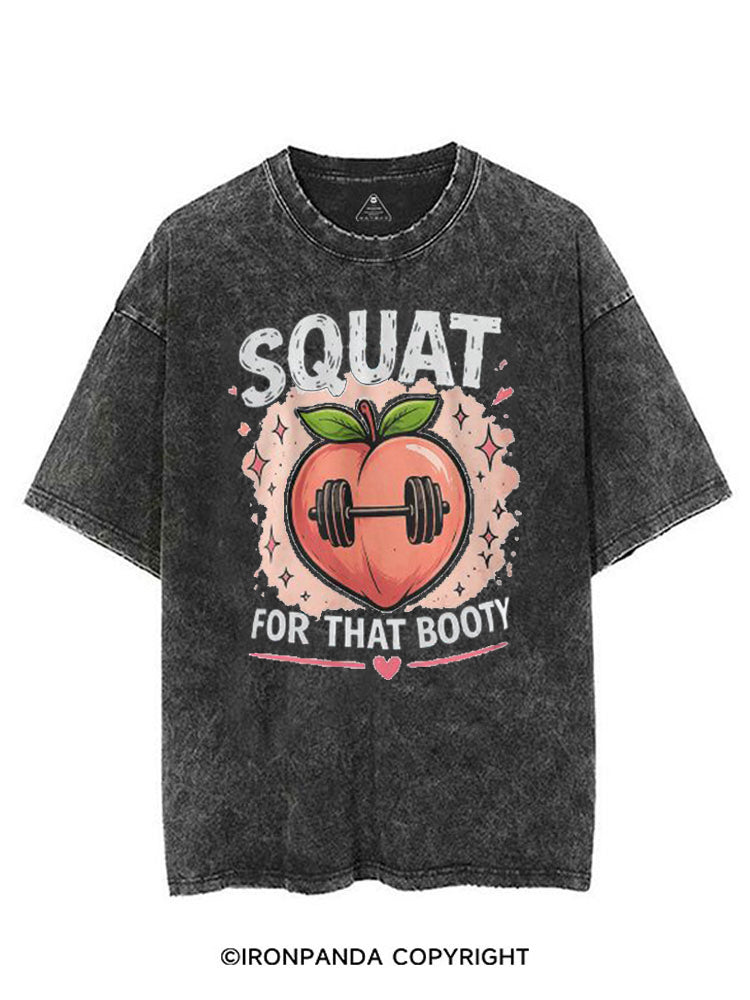 SQUAT FOR THAT BOOTY PEACHY VINTAGE GYM SHIRT