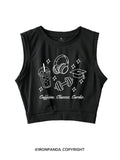 CAFFEINE. CLASSES. CARDIO SLEEVELESS CROP TOPS