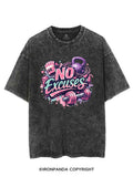 NO EXCUSES GYM ROUTINE VINTAGE GYM SHIRT