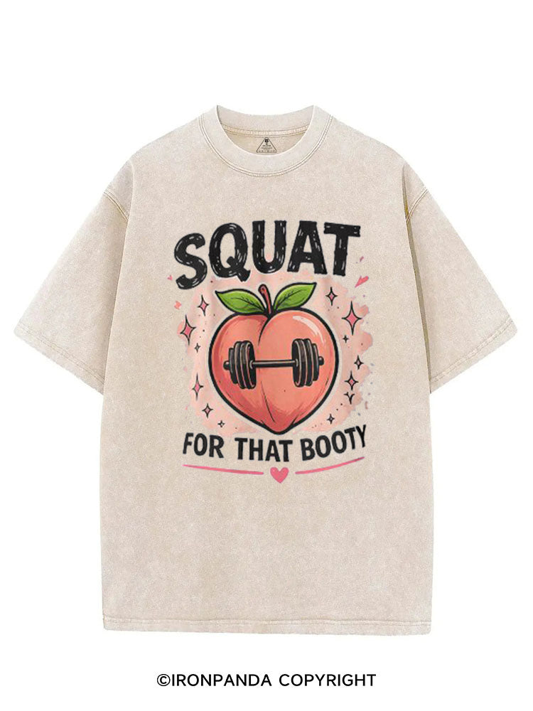 SQUAT FOR THAT BOOTY PEACHY VINTAGE GYM SHIRT