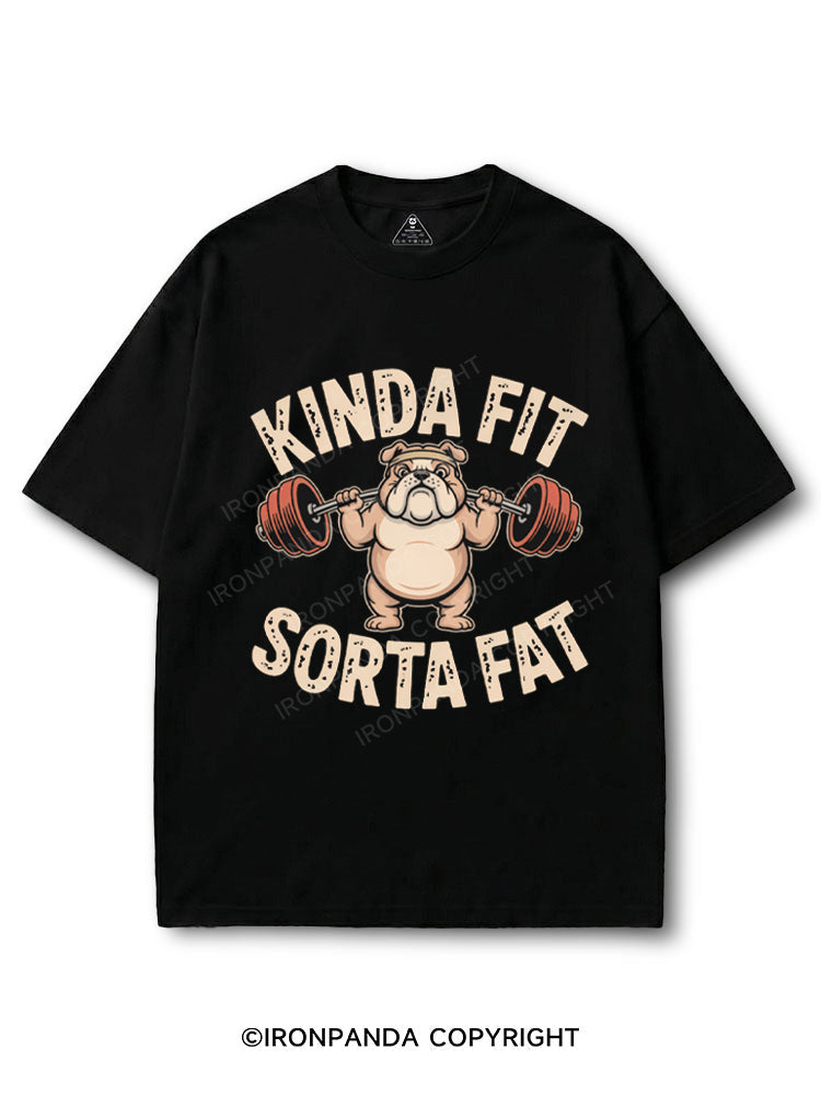 Kinda Fit Sorta Fat Funny Cute Bulldog COTTON PUMP COVER