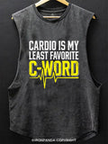 Cardio Is My Least Favorite C Word Scoop Bottom Cotton Tank