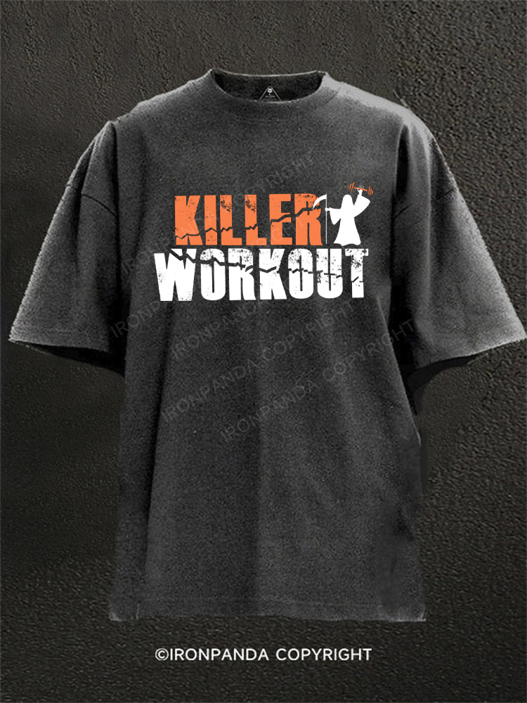 Killer Workout Washed Gym Shirt