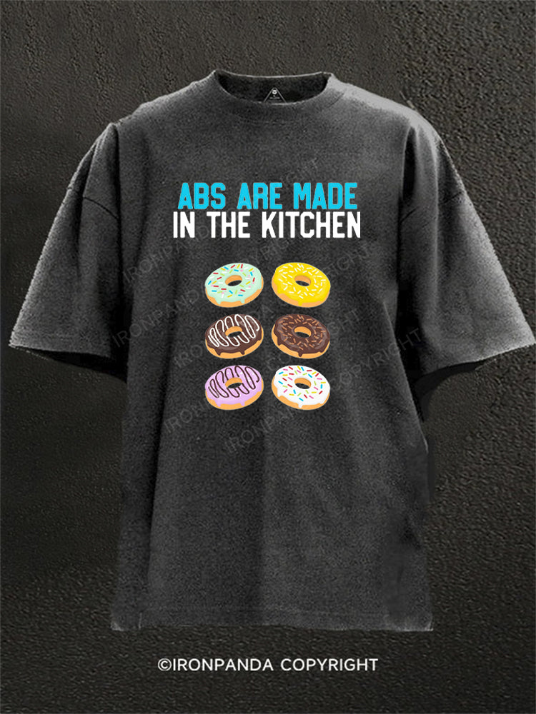 Donut Abs Are Made In The Kitchen Washed Gym Shirt