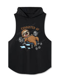 Exhausted Sloth Workout Hooded Tank