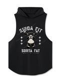 Kinda Fit Sorta Fat Panda Deadlift Hooded Tank