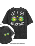 LET'S GO AVOCARDIO printed Gym Shirt