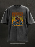 Strength Is My Lifestyle Washed Gym Shirt