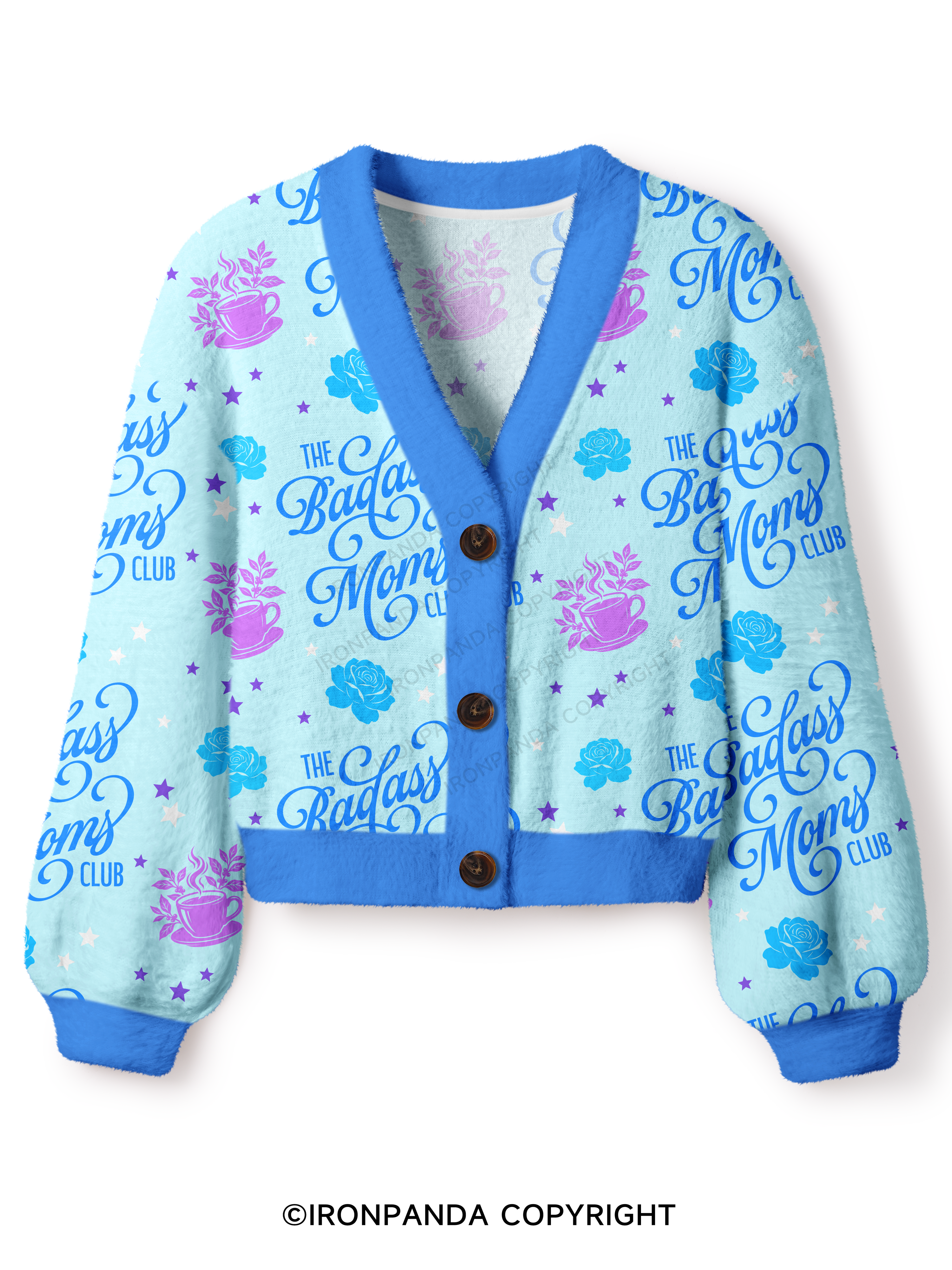 THE BADASS MOMS CLUB Crop Ugly Cardigan Sweater