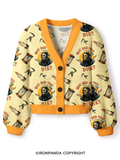 But did you die? Ghost Crop Ugly Cardigan Sweater